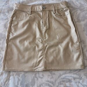 Marc New York Gold Mini Skirt